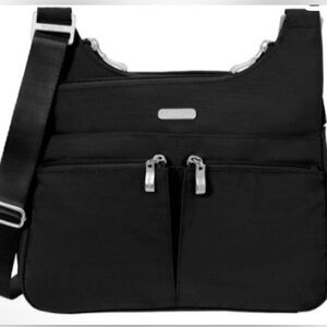 Baggallini Black Cargo Shoulder Bag Lightweight Everyday Travel Purse